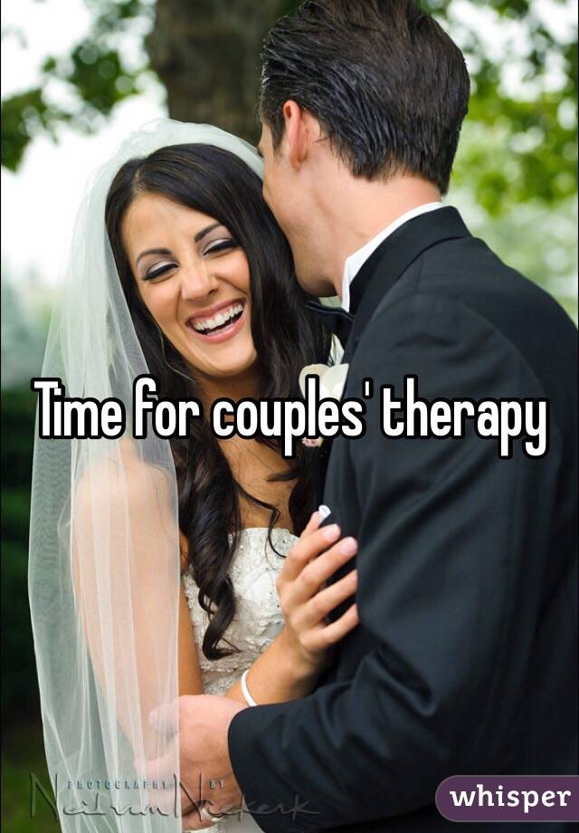 Time for couples' therapy