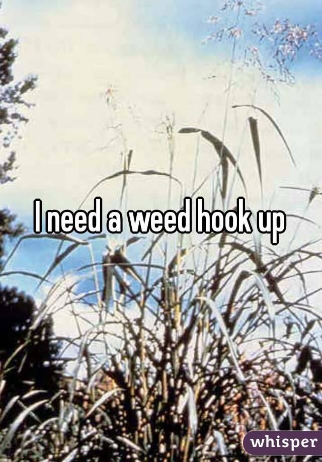 I need a weed hook up
