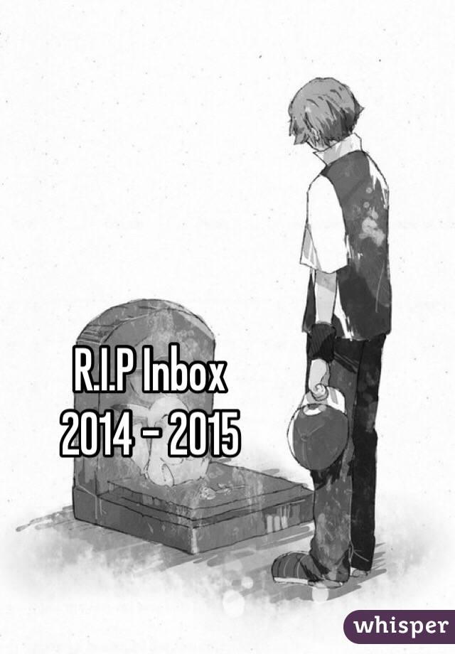 R.I.P Inbox
2014 - 2015