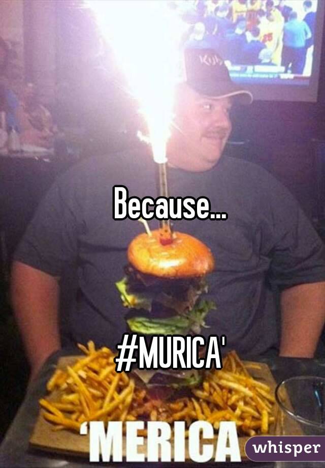 Because...


#MURICA'
