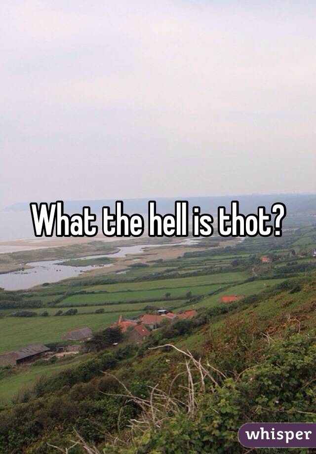 What the hell is thot?