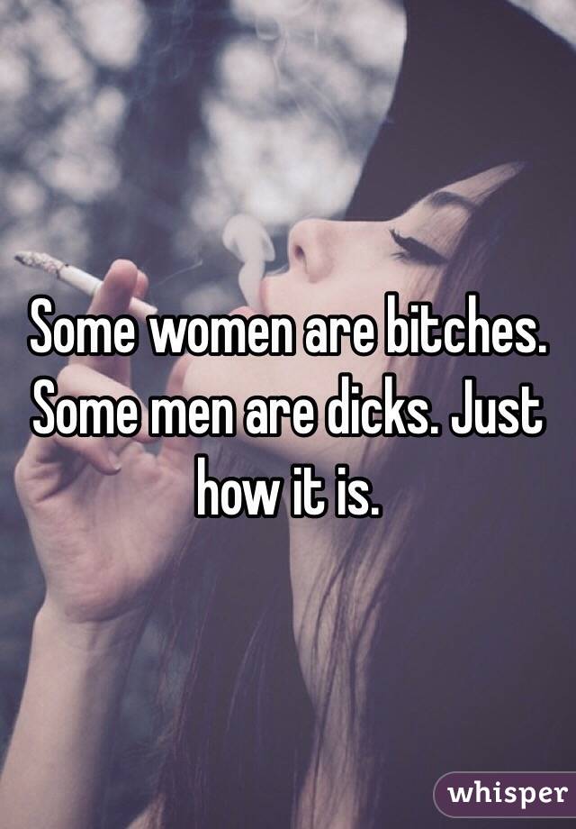 Some women are bitches. Some men are dicks. Just how it is.