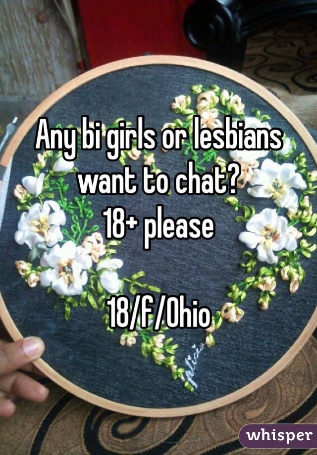 Any bi girls or lesbians want to chat?
18+ please

18/f/Ohio