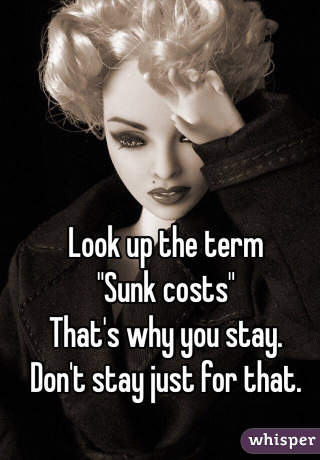 Look up the term 
"Sunk costs"
That's why you stay. 
Don't stay just for that. 