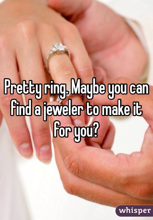 Pretty ring. Maybe you can find a jeweler to make it for you?