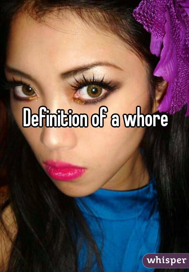 Definition of a whore