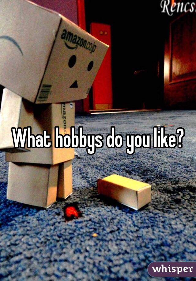 What hobbys do you like?