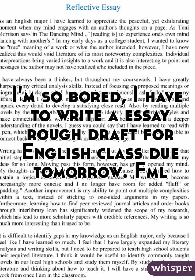 Rough draft of essay