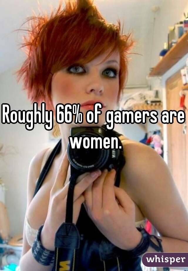 Roughly 66% of gamers are women.