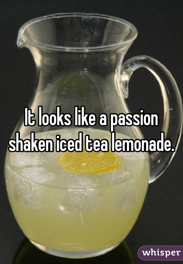 It looks like a passion shaken iced tea lemonade. 