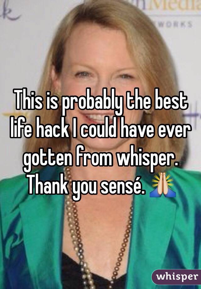 This is probably the best life hack I could have ever gotten from whisper. Thank you sensé. 🙏