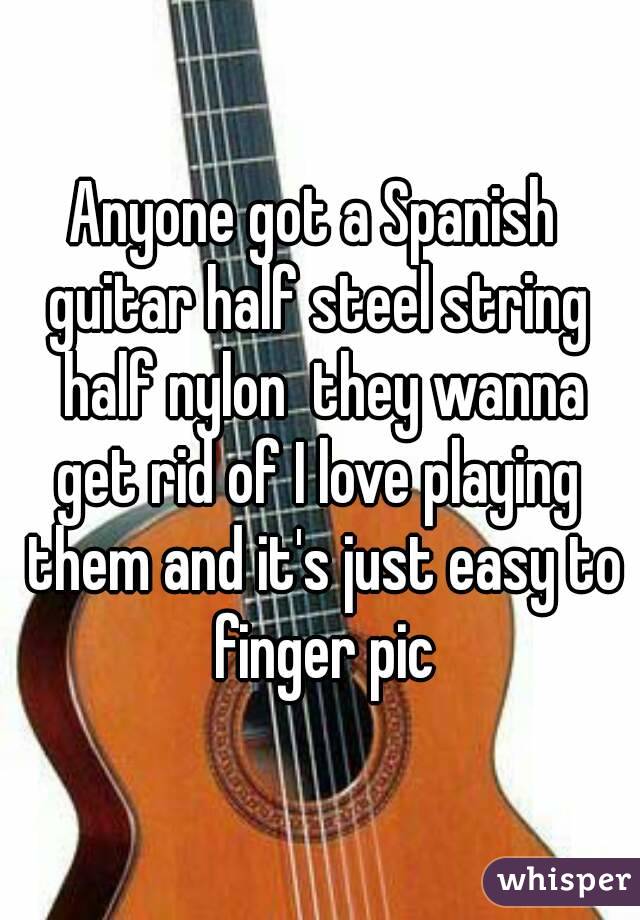 Half steel deals half nylon guitar