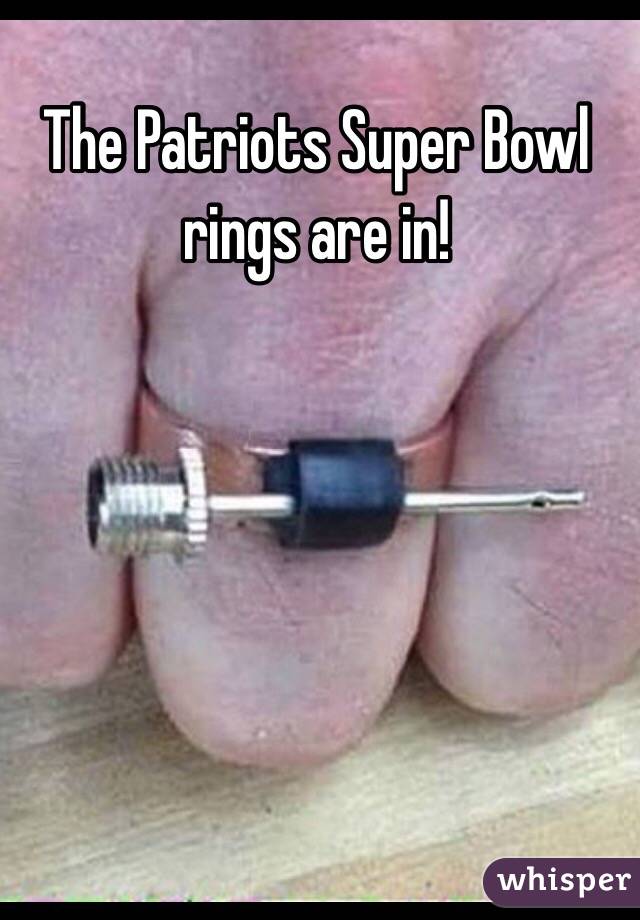 The Patriots Super Bowl rings are in!