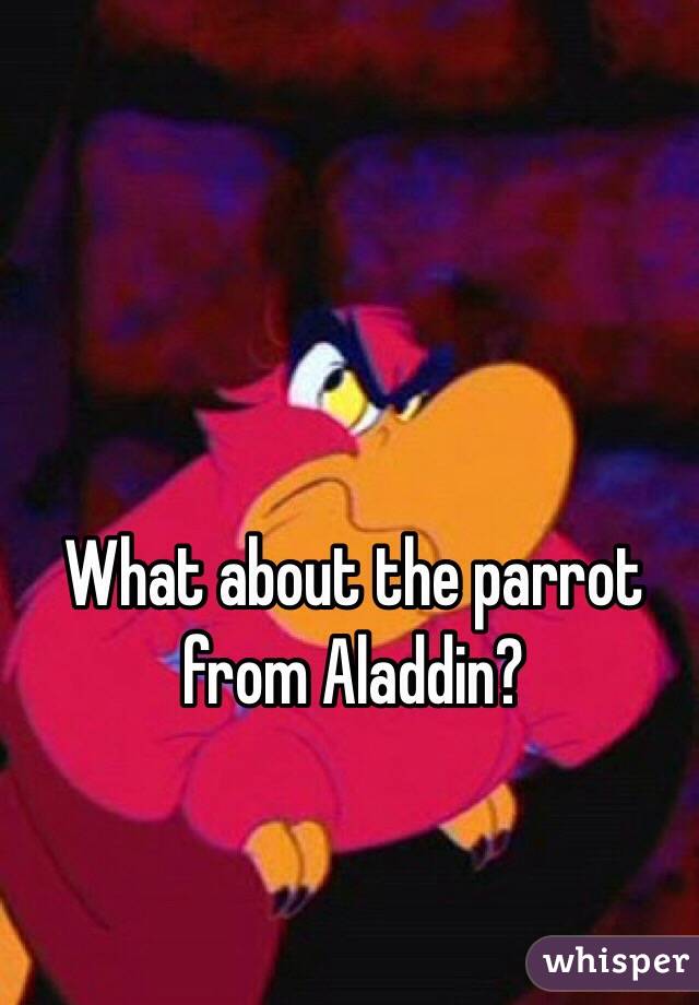 What about the parrot from Aladdin?