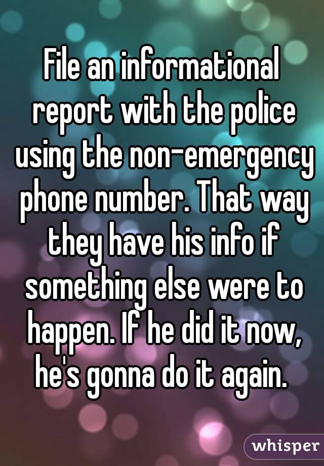 file-an-informational-report-with-the-police-using-the-non-emergency