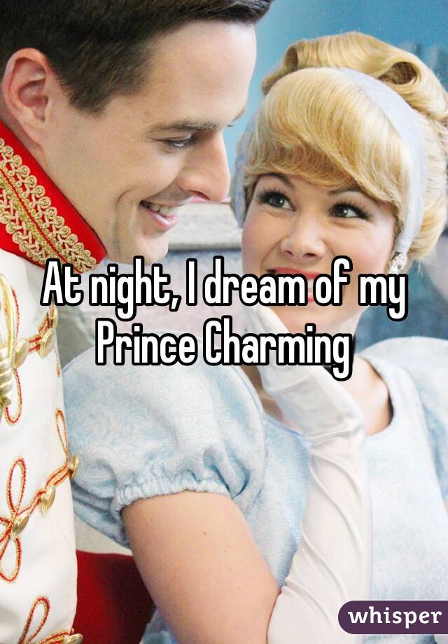 At night, I dream of my Prince Charming 