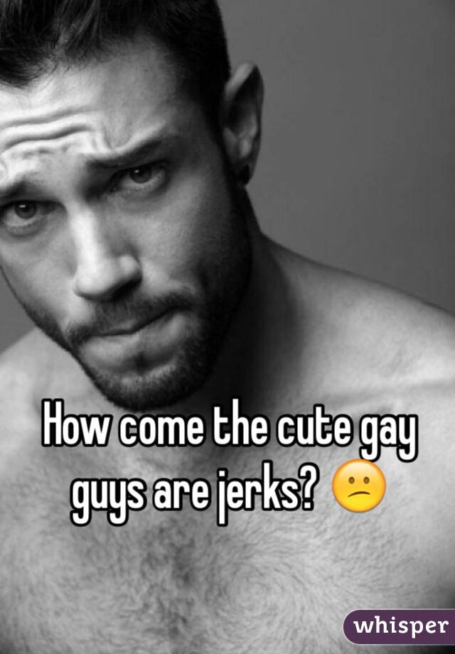 How come the cute gay guys are jerks? 😕