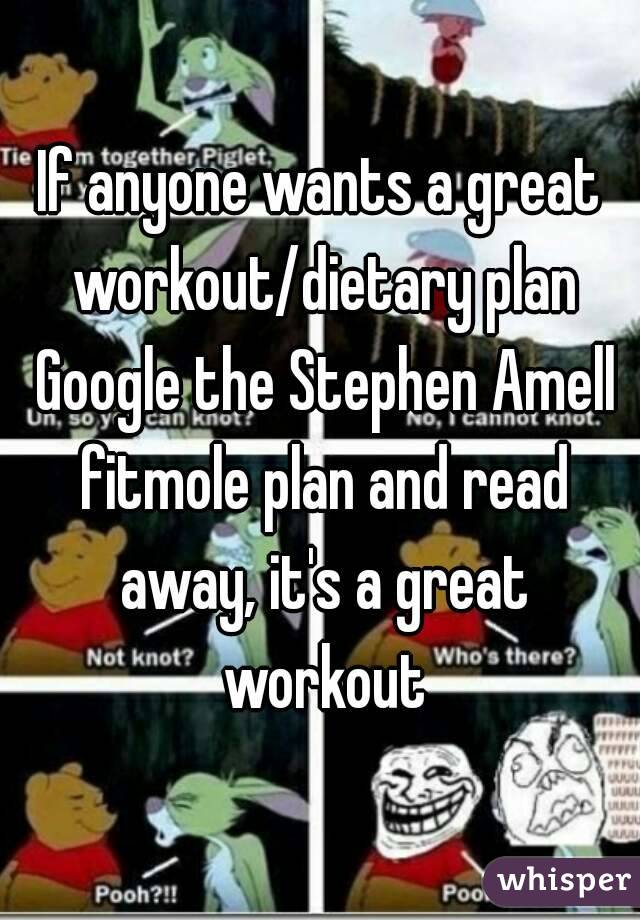 If anyone wants a great workout/dietary plan Google the Stephen Amell fitmole plan and read away, it's a great workout