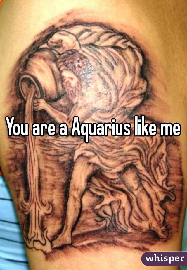 You are a Aquarius like me