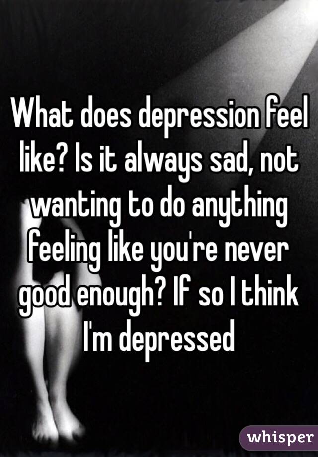 What to do when depressed