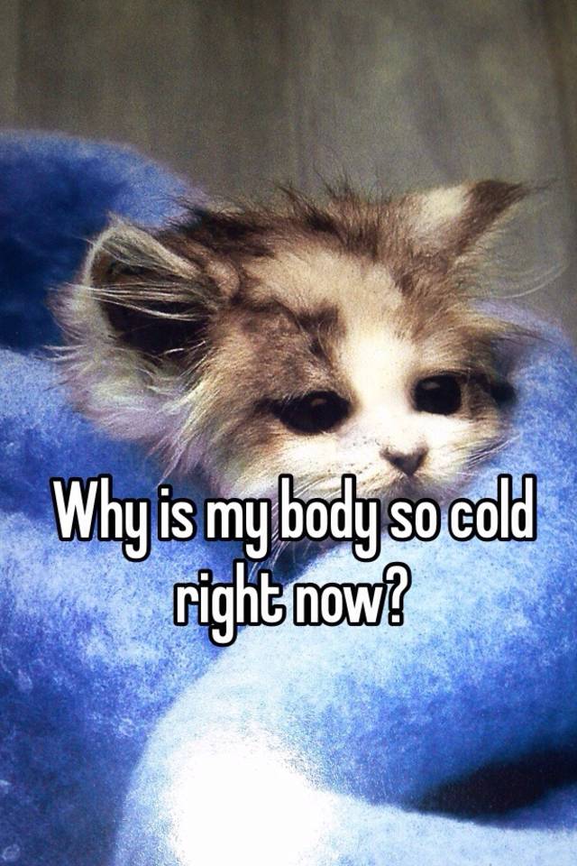 Why is my body so cold right now?