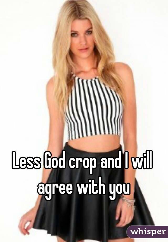 Less God crop and I will agree with you