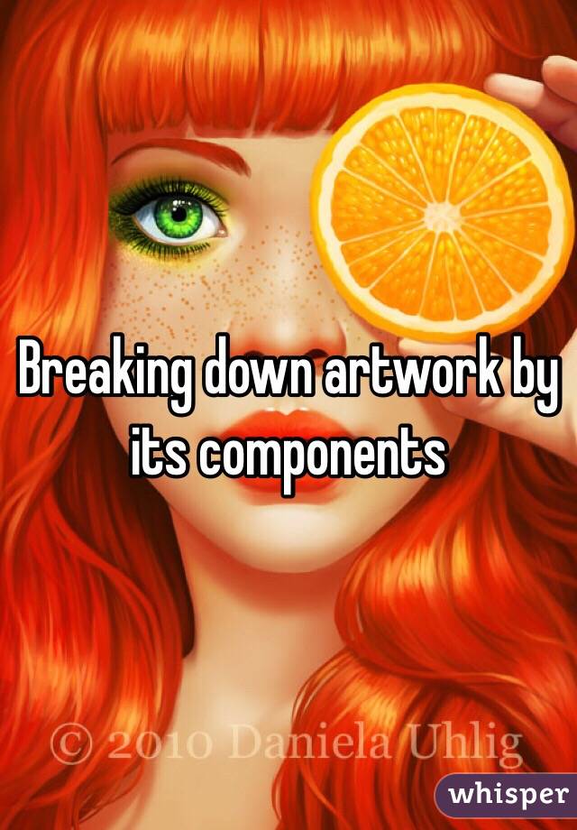 Breaking down artwork by its components 
