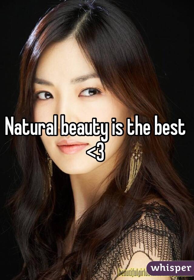 Natural beauty is the best <3