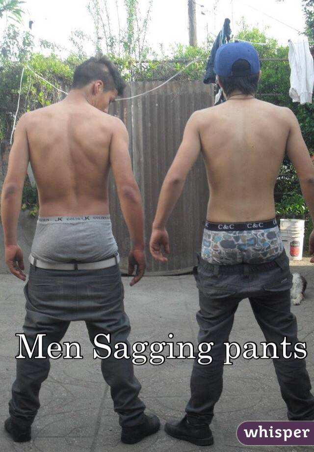 Men Sagging pants 