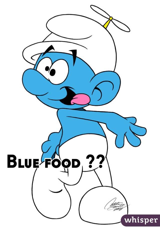 Blue food ??