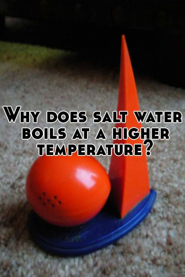 Why Does Salt Water Have A Lower Heat Capacity