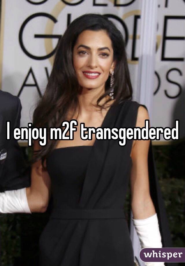 I enjoy m2f transgendered 