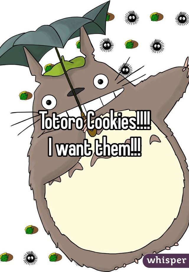 Totoro Cookies!!!!
I want them!!! 