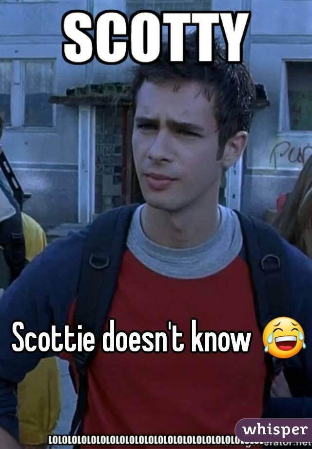 Scottie doesn't know 😂