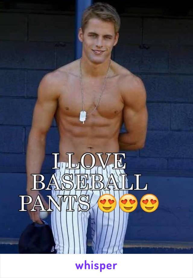 I LOVE BASEBALL PANTS 😍😍😍