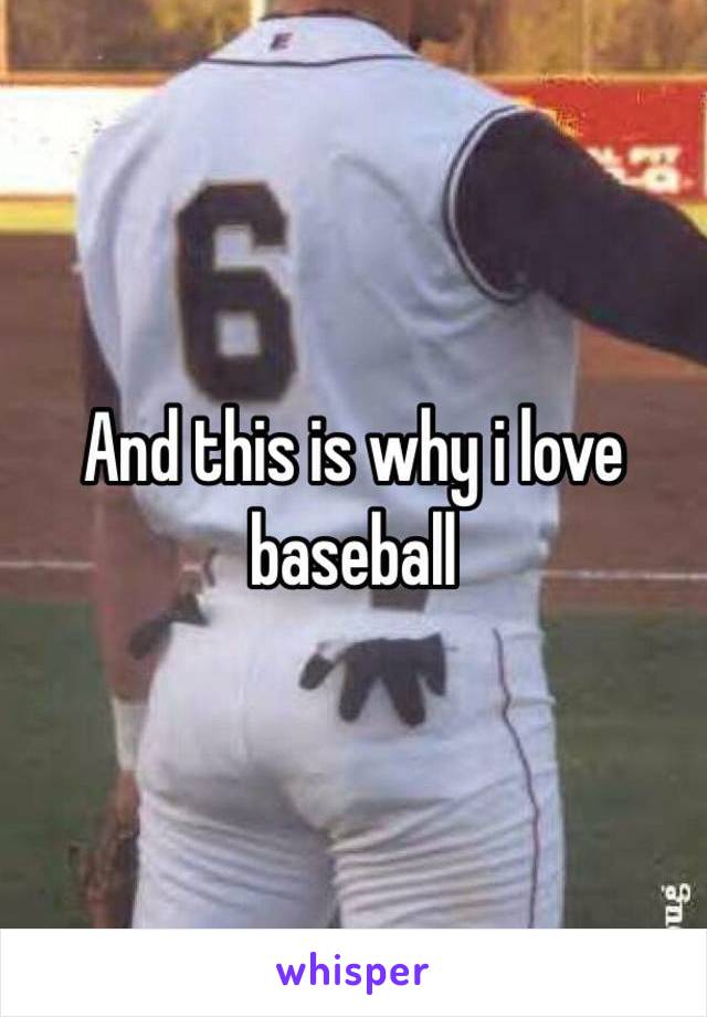 And this is why i love baseball 