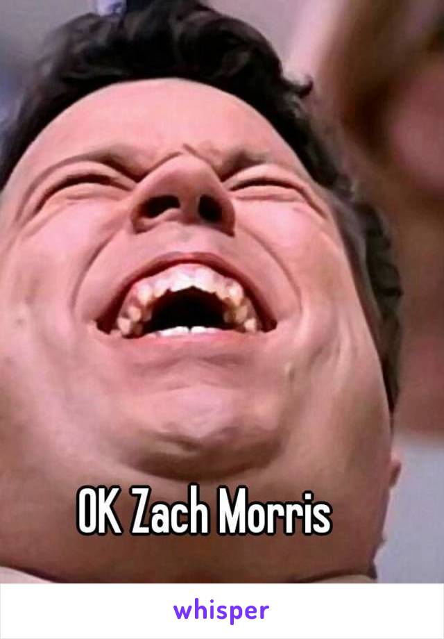 OK Zach Morris 