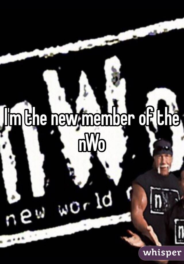 I'm the new member of the nWo