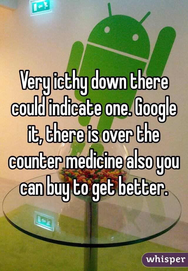 Very icthy down there could indicate one. Google it, there is over the counter medicine also you can buy to get better. 