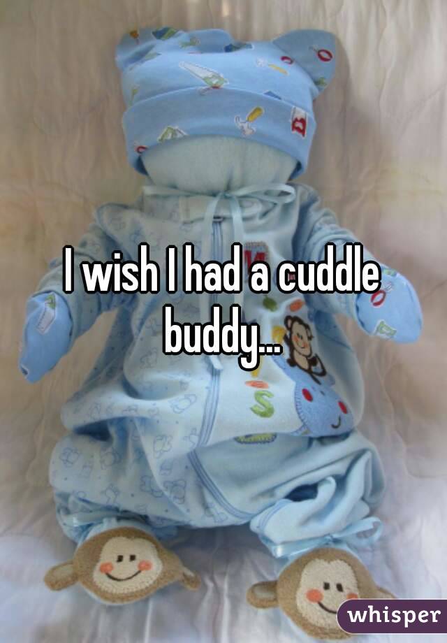 I wish I had a cuddle buddy... 