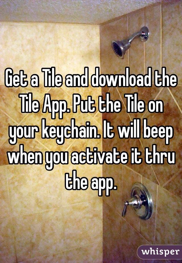 Get a Tile and download the Tile App. Put the Tile on your keychain. It will beep when you activate it thru the app.