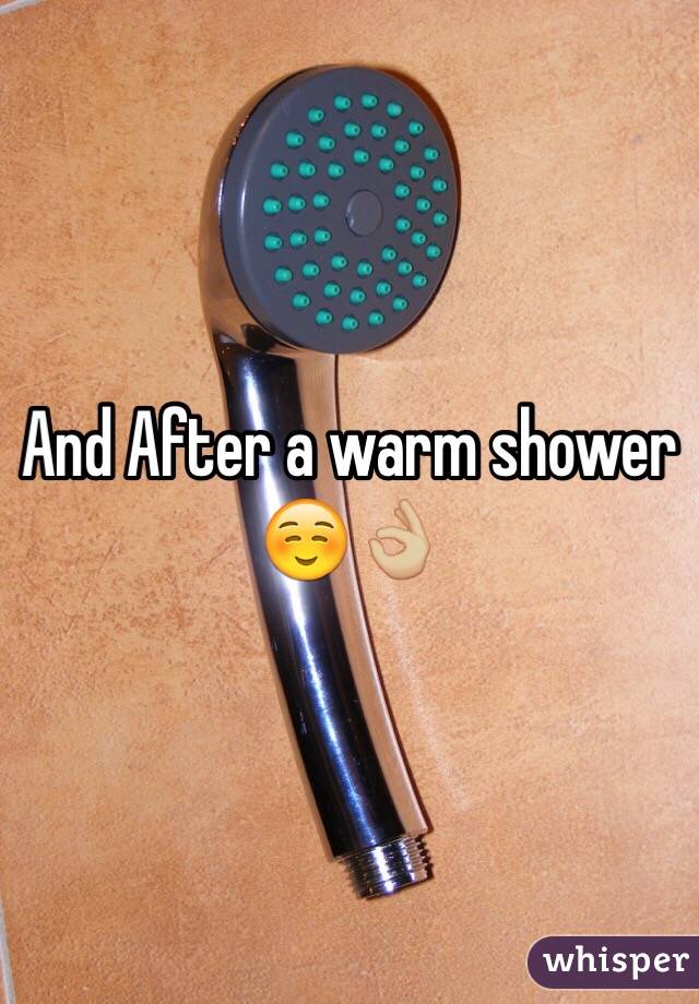 And After a warm shower ☺️👌🏼