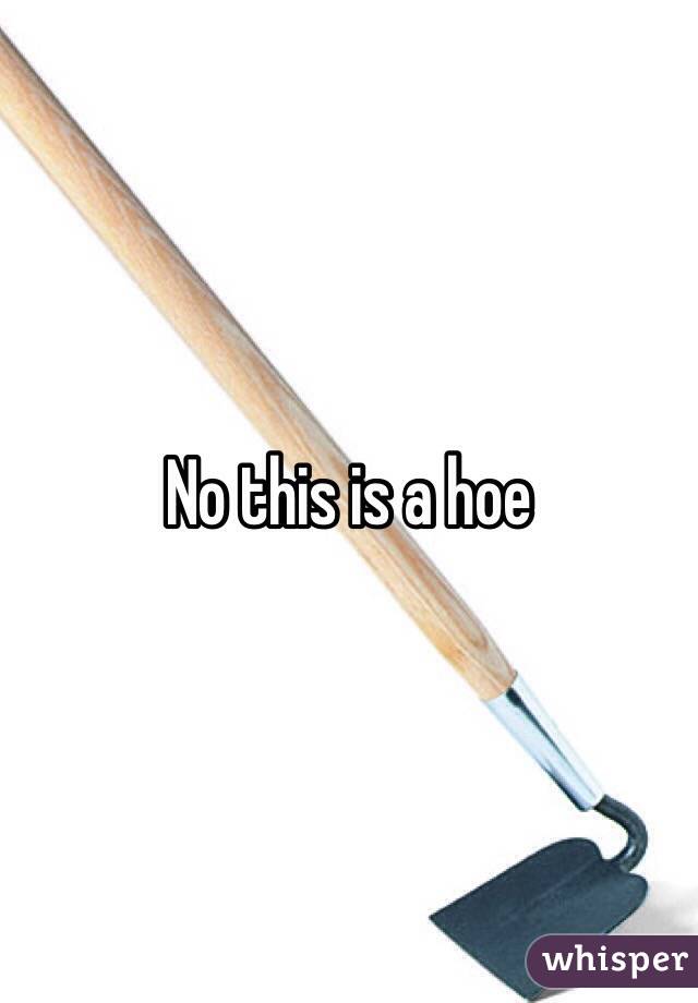 No this is a hoe