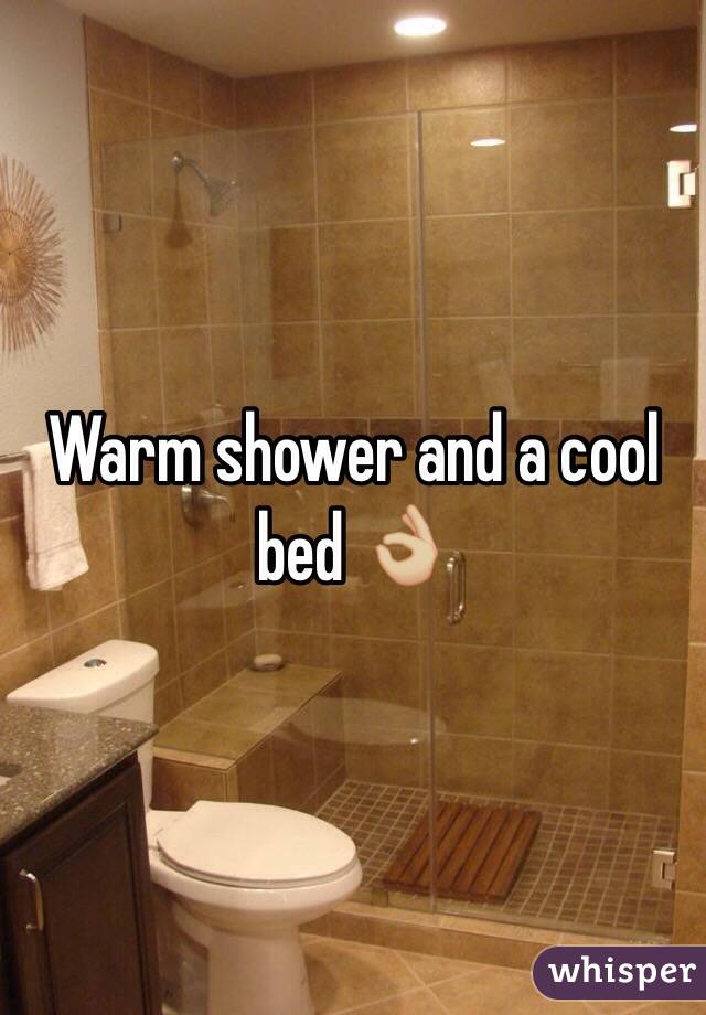 Warm shower and a cool bed 👌🏼
