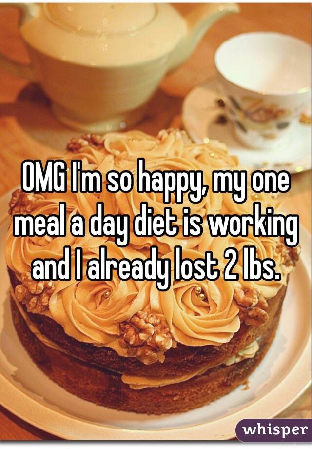 1 Meal A Day Diets