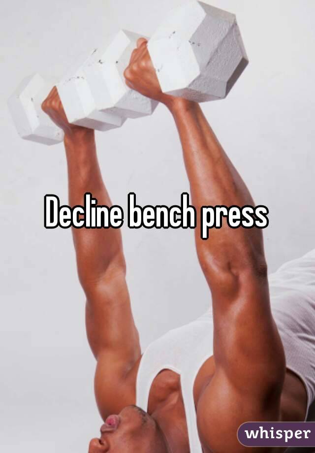 Decline bench press