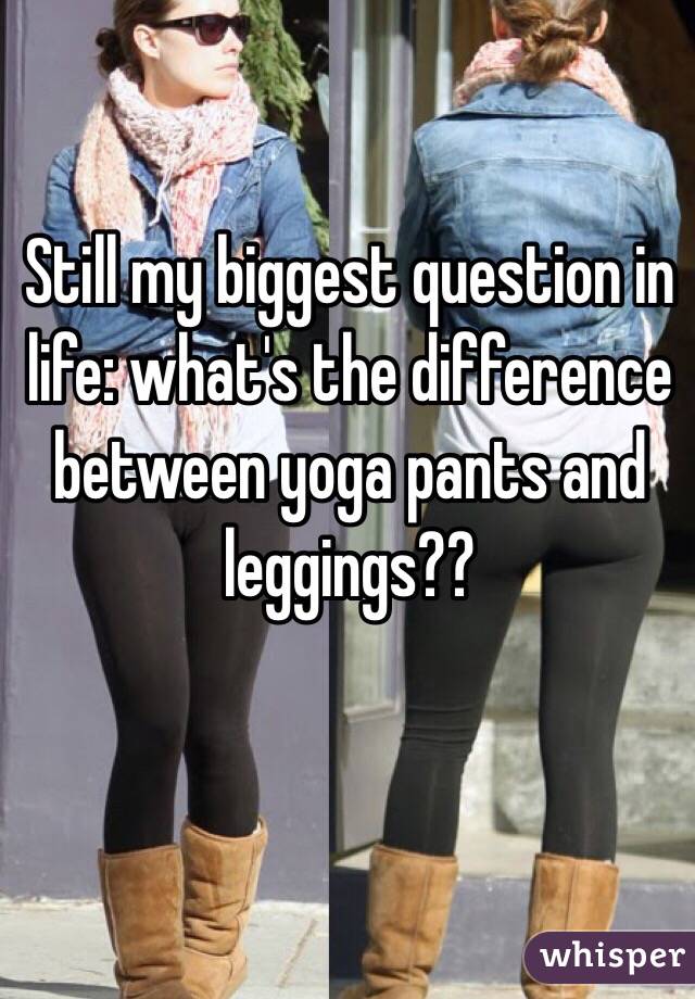Diff Between Leggings And Yoga Pants