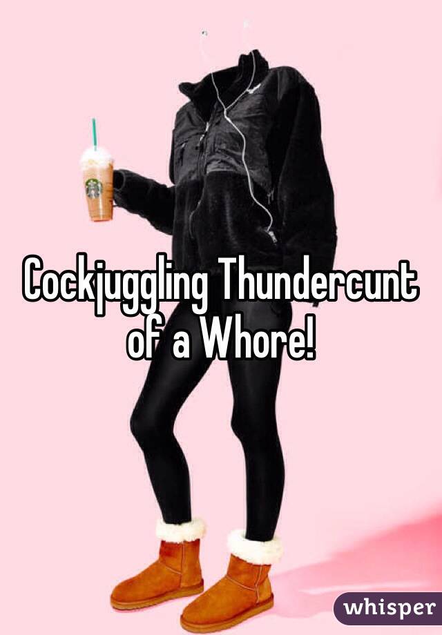 Cockjuggling Thundercunt of a Whore!