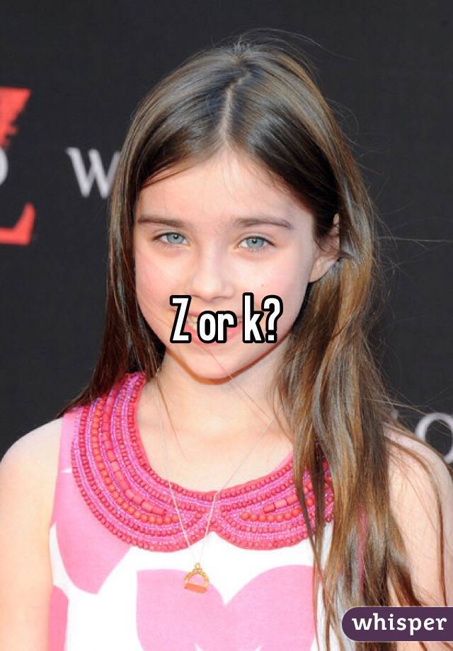 Z or k?