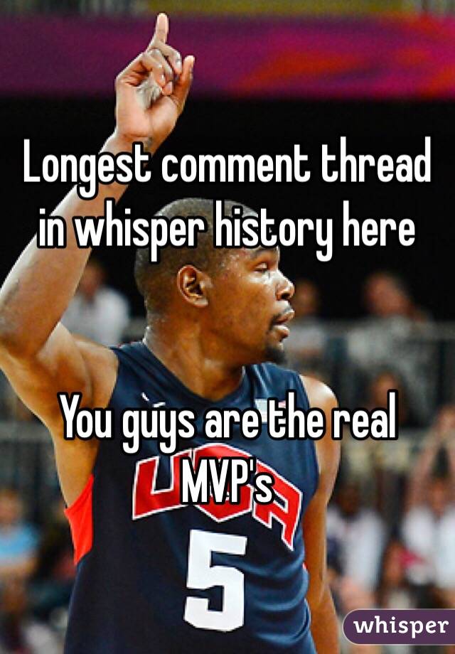 Longest comment thread in whisper history here 


You guys are the real MVP's